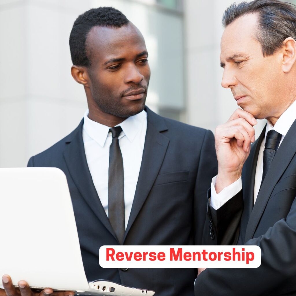 Reverse mentoring can helps c-level executives